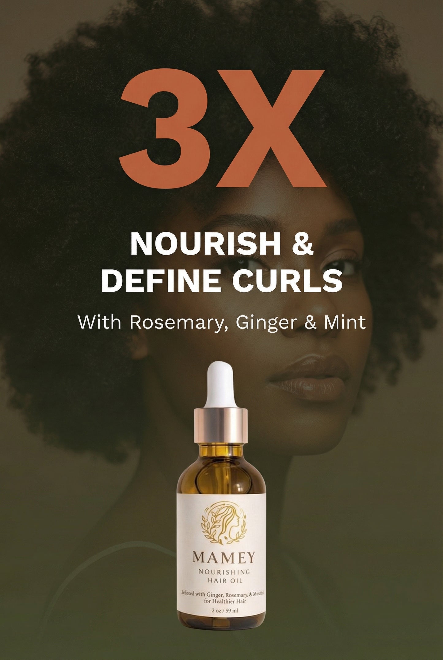 MAMEY Hair Growth Oil Bundle | 2-Pack Nourishing Hair & Scalp Oil with Rosemary, Ginger & Mint